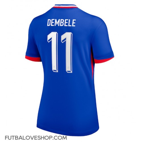 Dres Francúzsko Ousmane Dembele #11 Domáci pre Ženy ME 2024 Krátky Rukáv